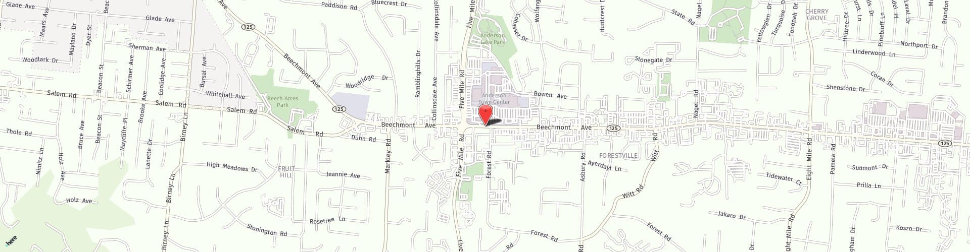 Location Map: 7426 Beechmont Ave Cincinnati, OH 45255